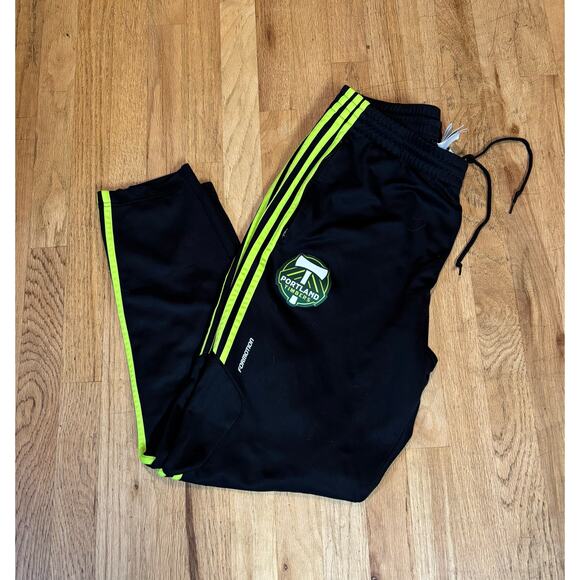 Men’s Adidas MLS Portland Timbers Training Pants Sweats Sweatpants, size Large - Picture 1 of 4
